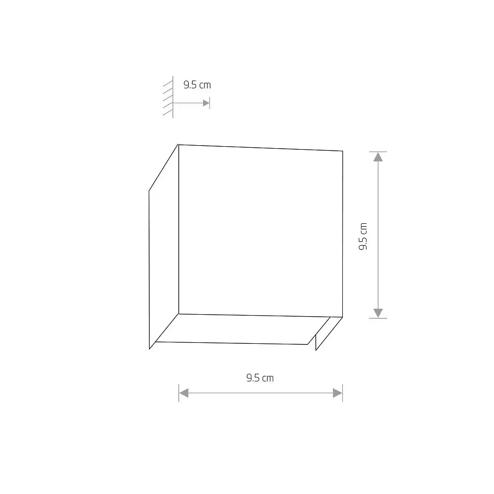 Бра Nowodvorski 5272 CUBE — черный