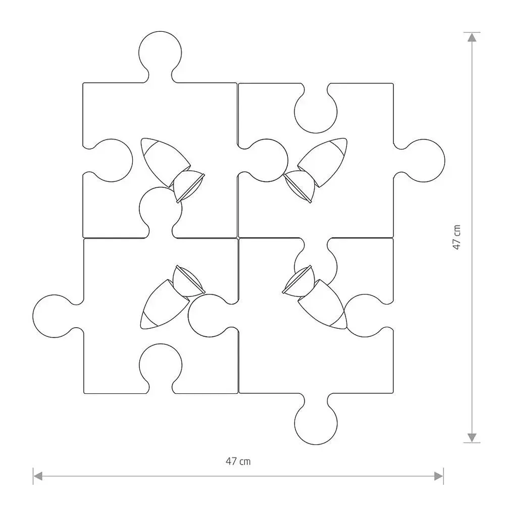 Спот Nowodvorski 6384 PUZZLE — цветной