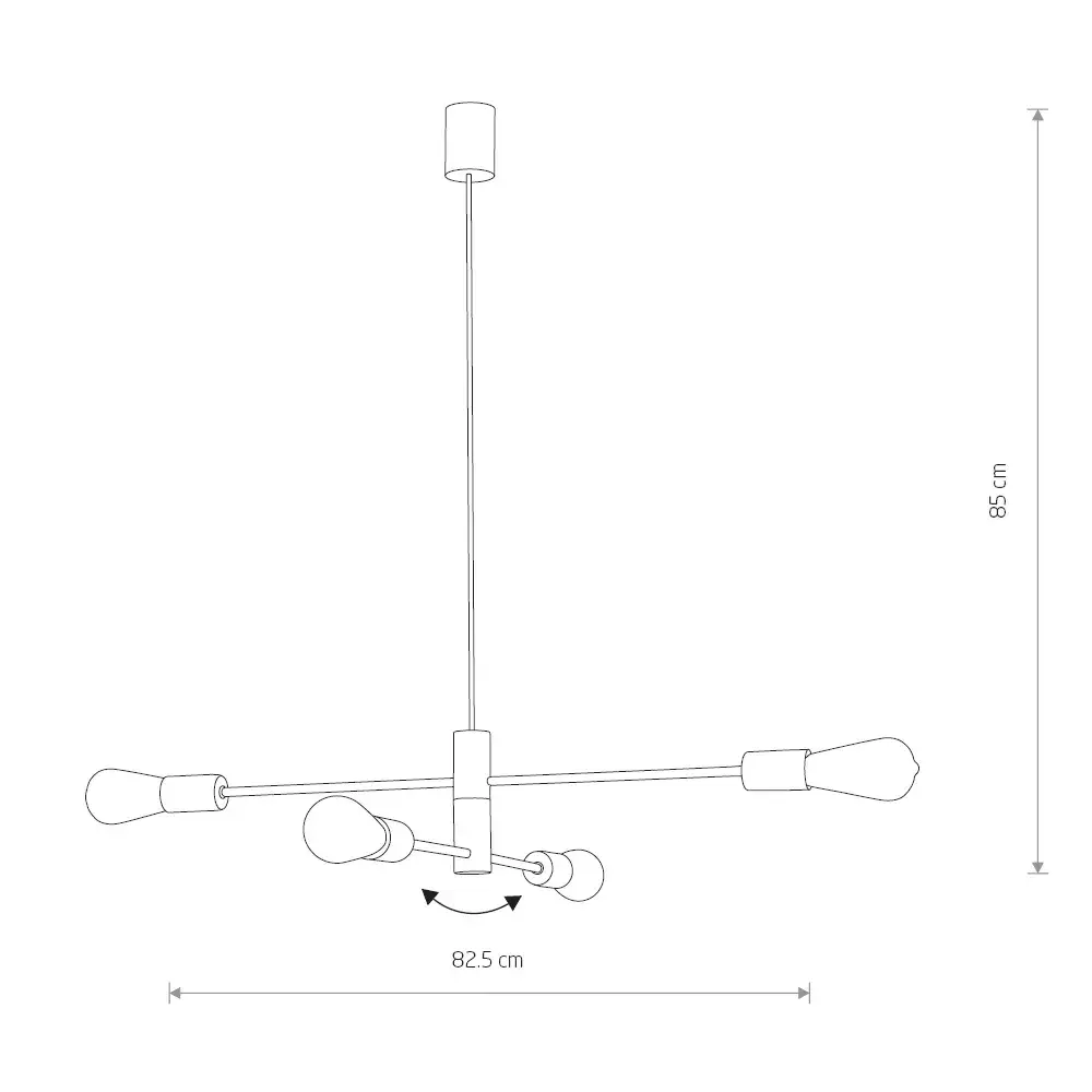 Люстра Nowodvorski 7935 ROTOR — черный