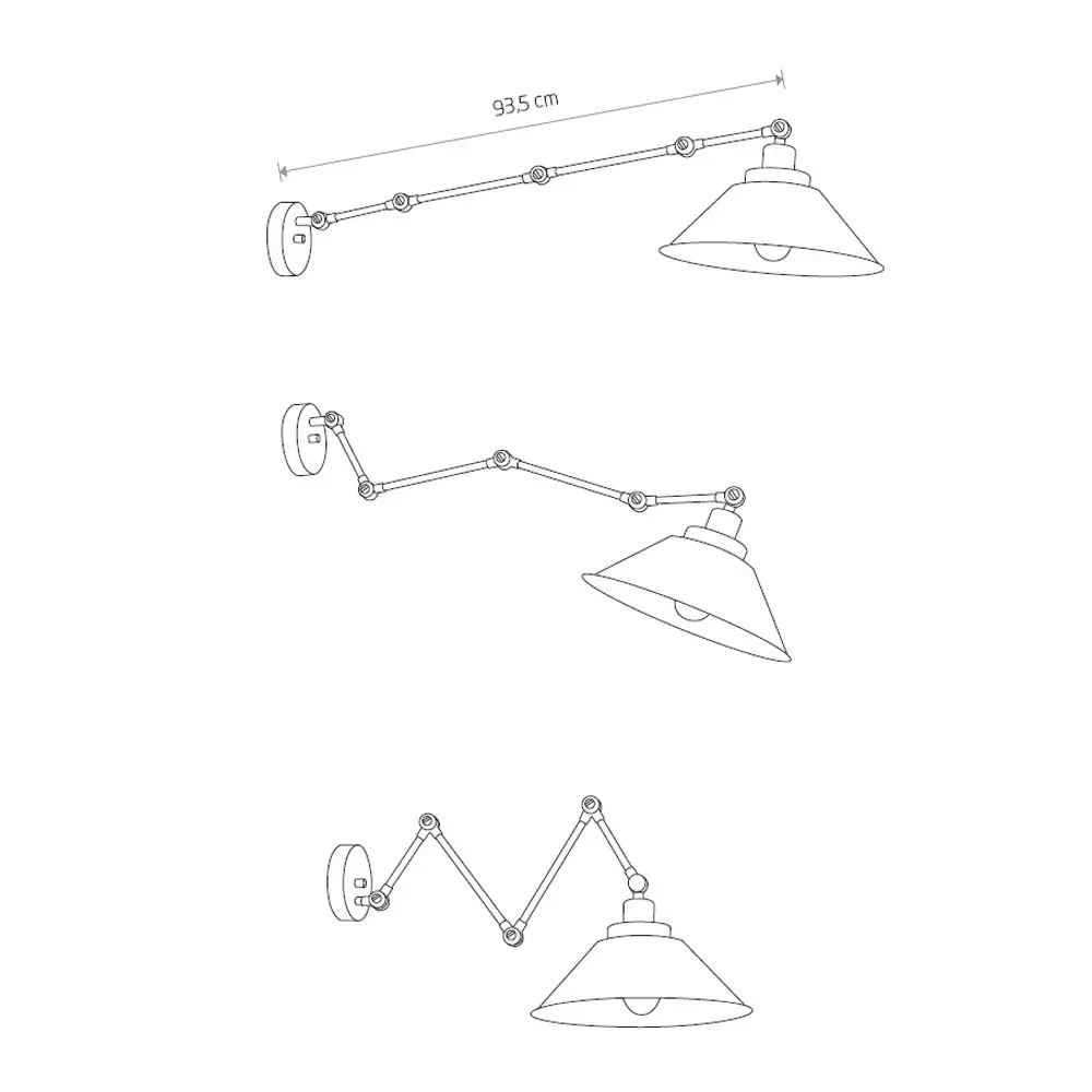 Бра Nowodvorski 9126 PANTOGRAPH — черный, ракурс 8