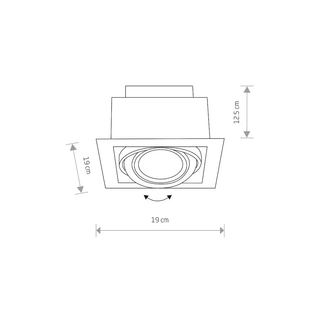 Точечный светильник Nowodvorski 9571 DOWNLIGHT — черный