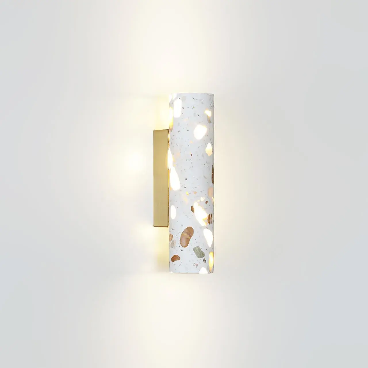 Накладное бра Odeon Light TERRAZZO из имитации терраццо с бронзовыми акцентами, ракурс 3