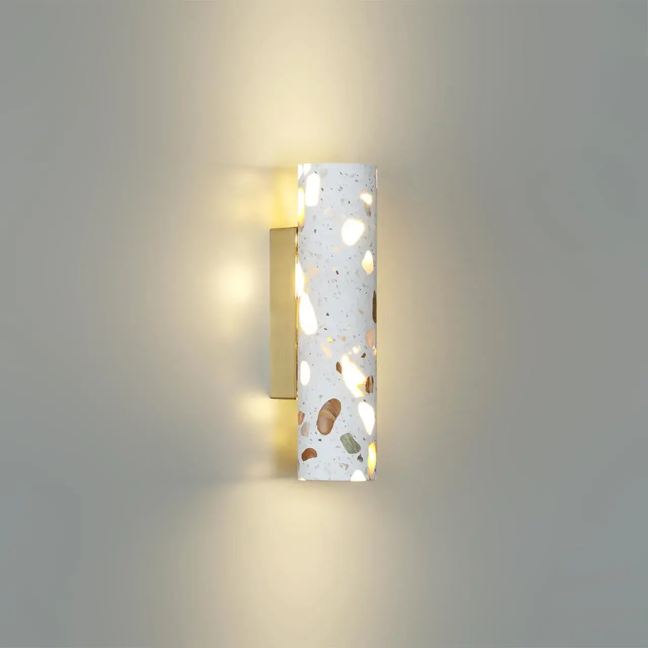 Накладное бра Odeon Light TERRAZZO из имитации терраццо с бронзовыми акцентами, ракурс 5