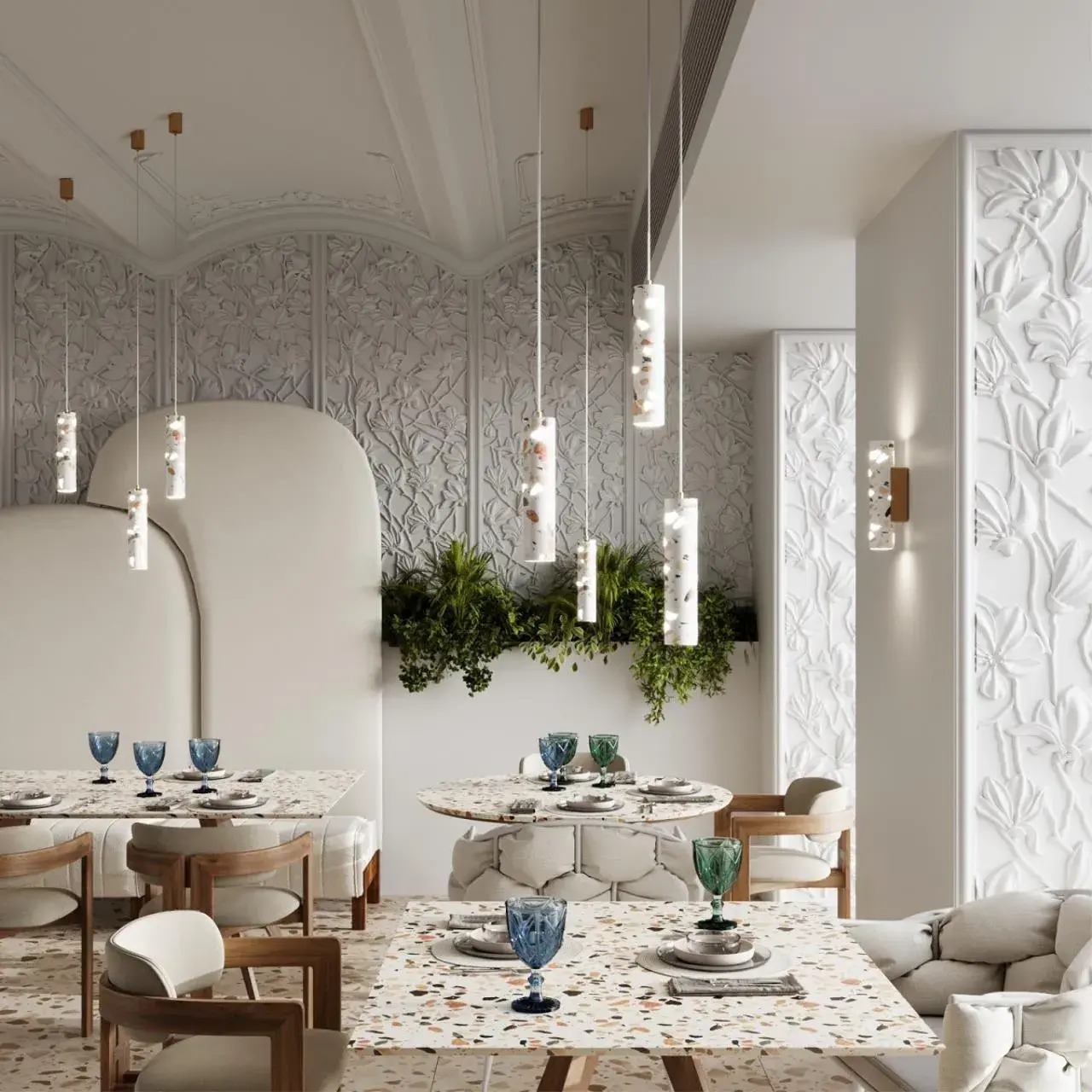 Накладное бра Odeon Light TERRAZZO из имитации терраццо с бронзовыми акцентами, ракурс 6