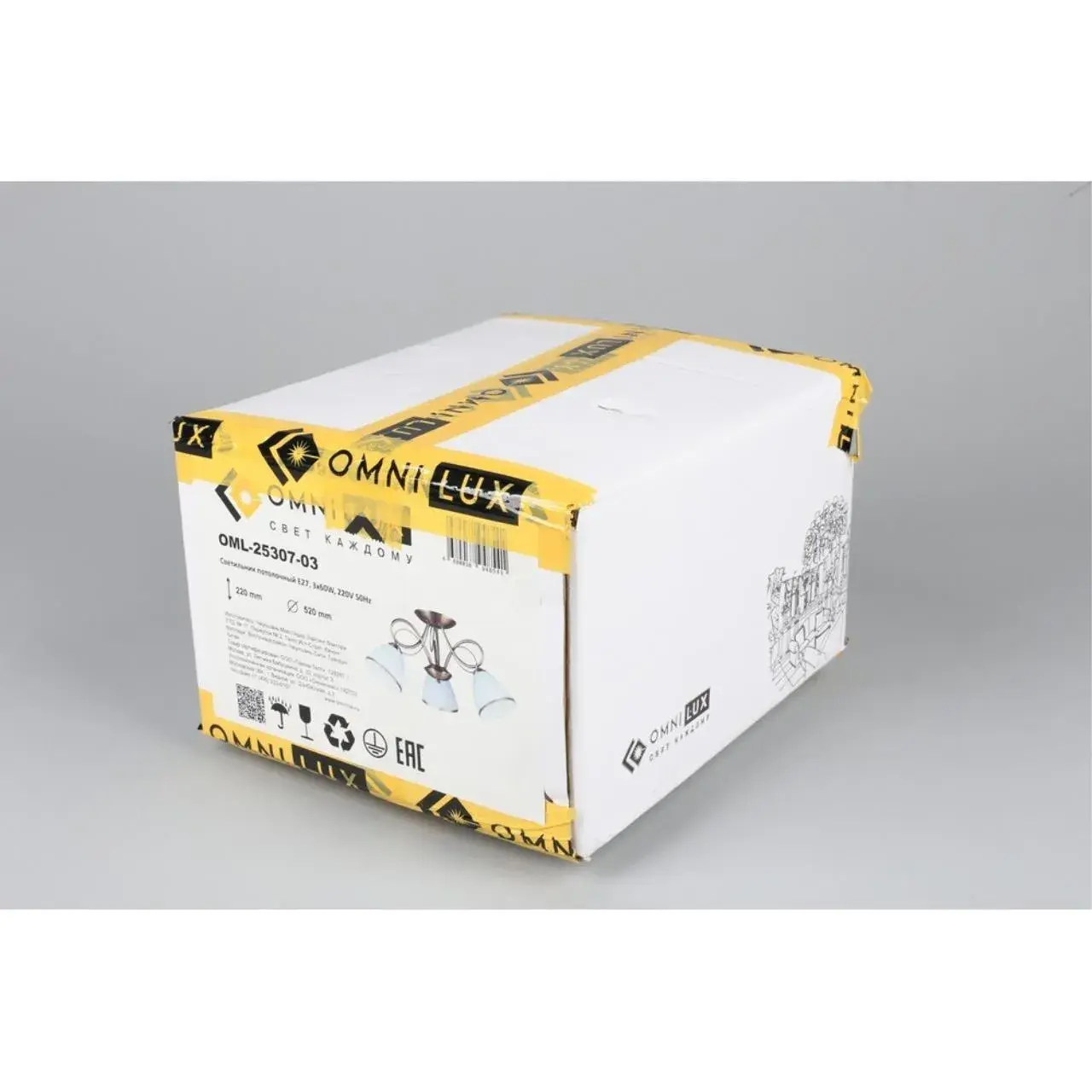 Люстра Omnilux OML-25307-03 ALIMINI — бронза, ракурс 7