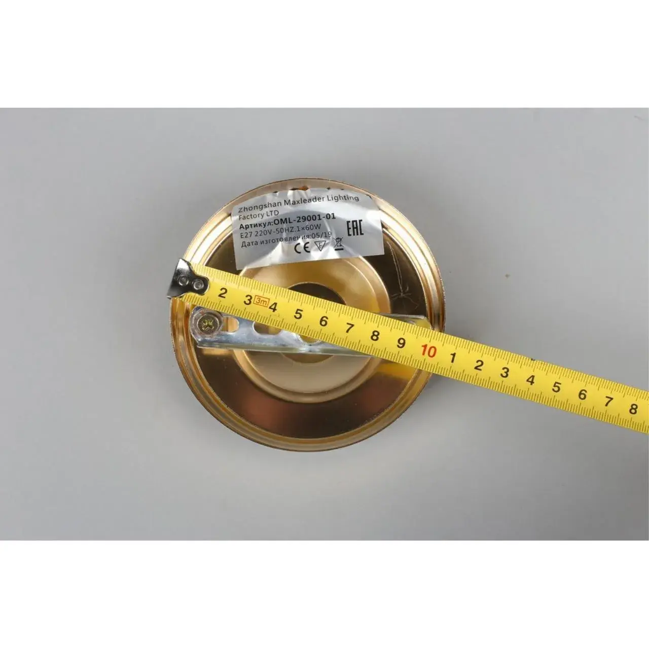 Бра Omnilux OML-29001-01 CASTELLARO — золотой, ракурс 4
