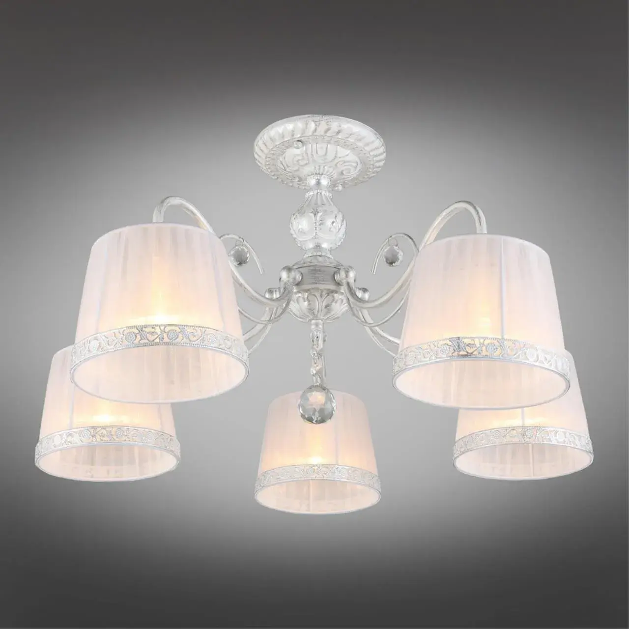 Люстра Omnilux OML-54117-05 CAMPOVAGLIO — белый, ракурс 2