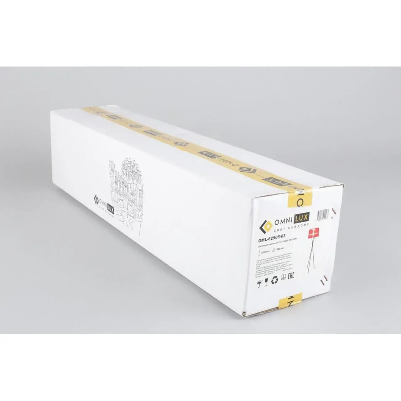 Торшер Omnilux OML-62905-03 FASCIA — черный