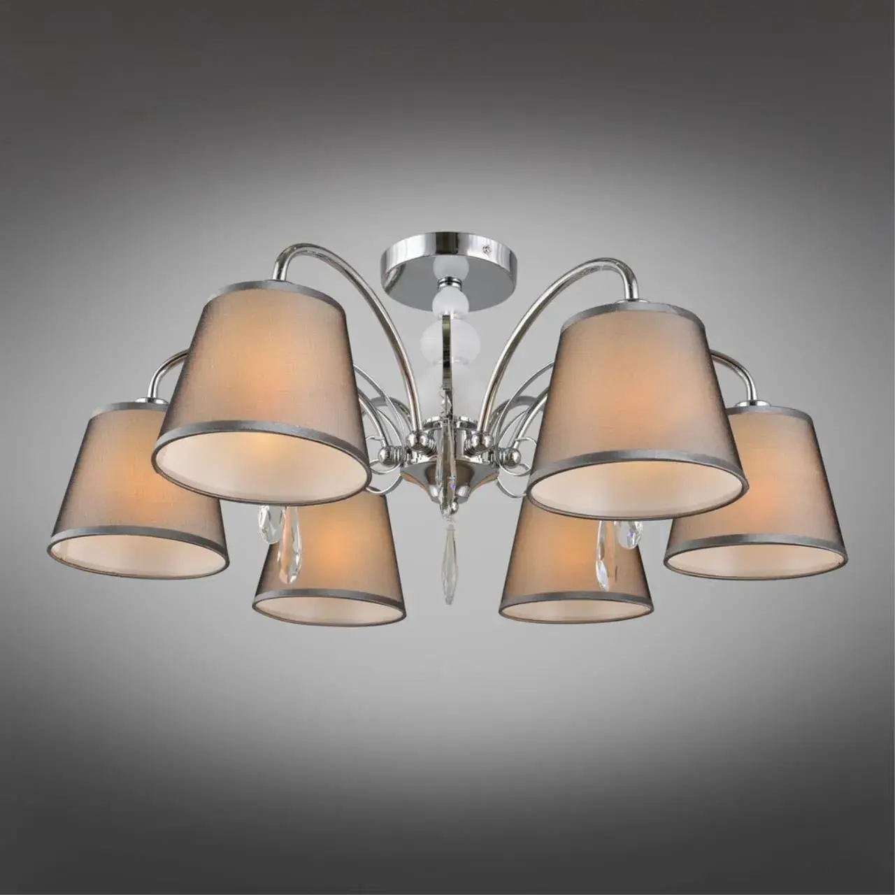 Люстра Omnilux OML-66707-06 RECCO — хром, ракурс 2