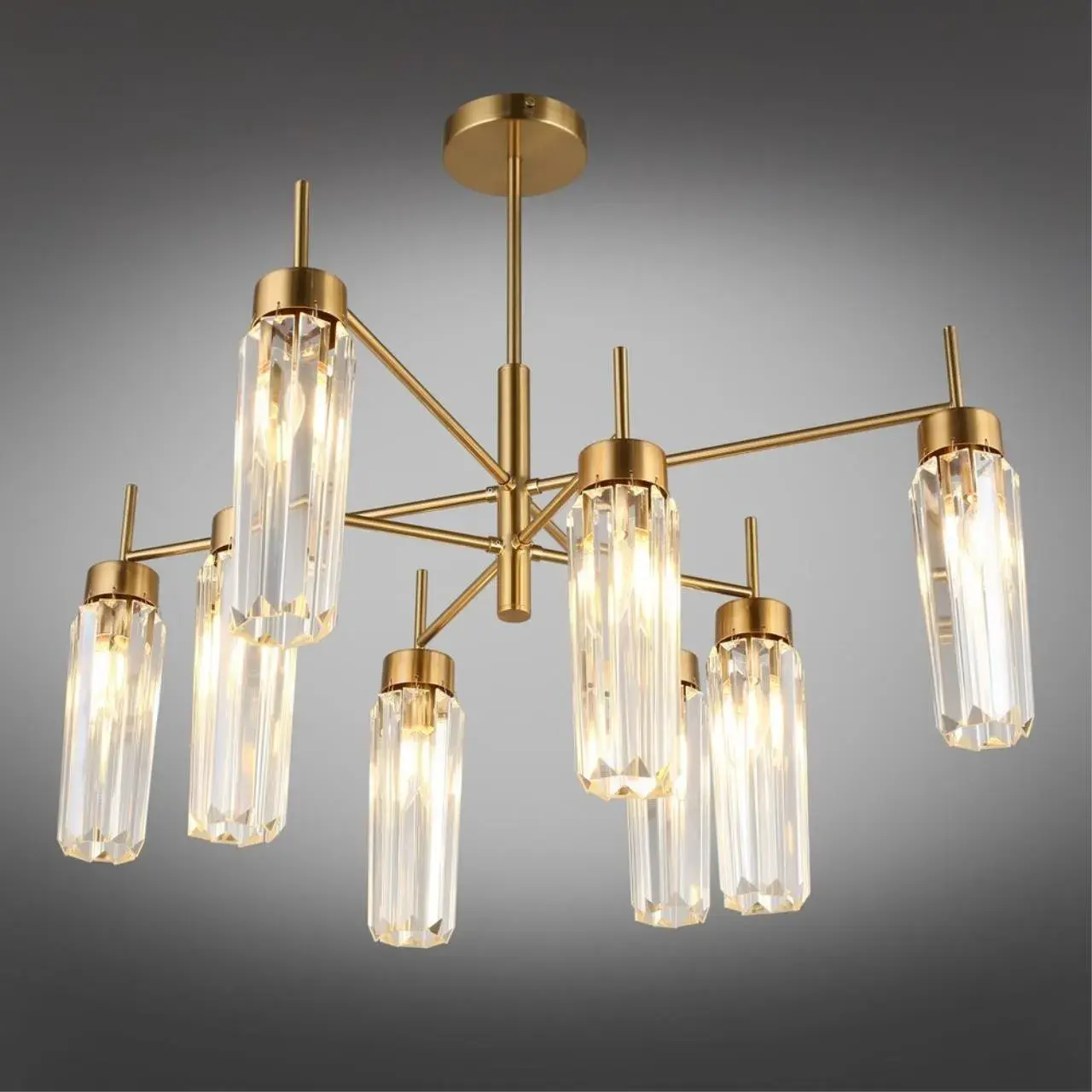 Люстра Omnilux OML-68517-08 PANVENAN — бронза, ракурс 2