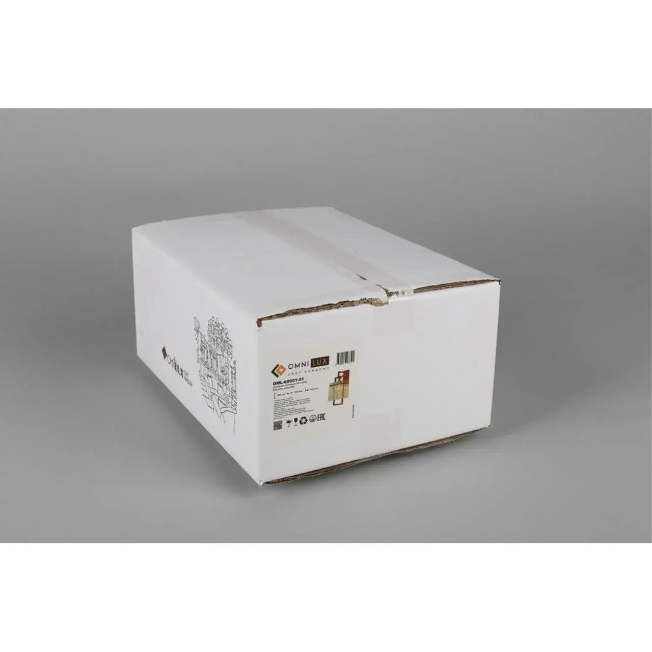 Бра Omnilux OML-68901-01 NICETO — латунь, ракурс 8