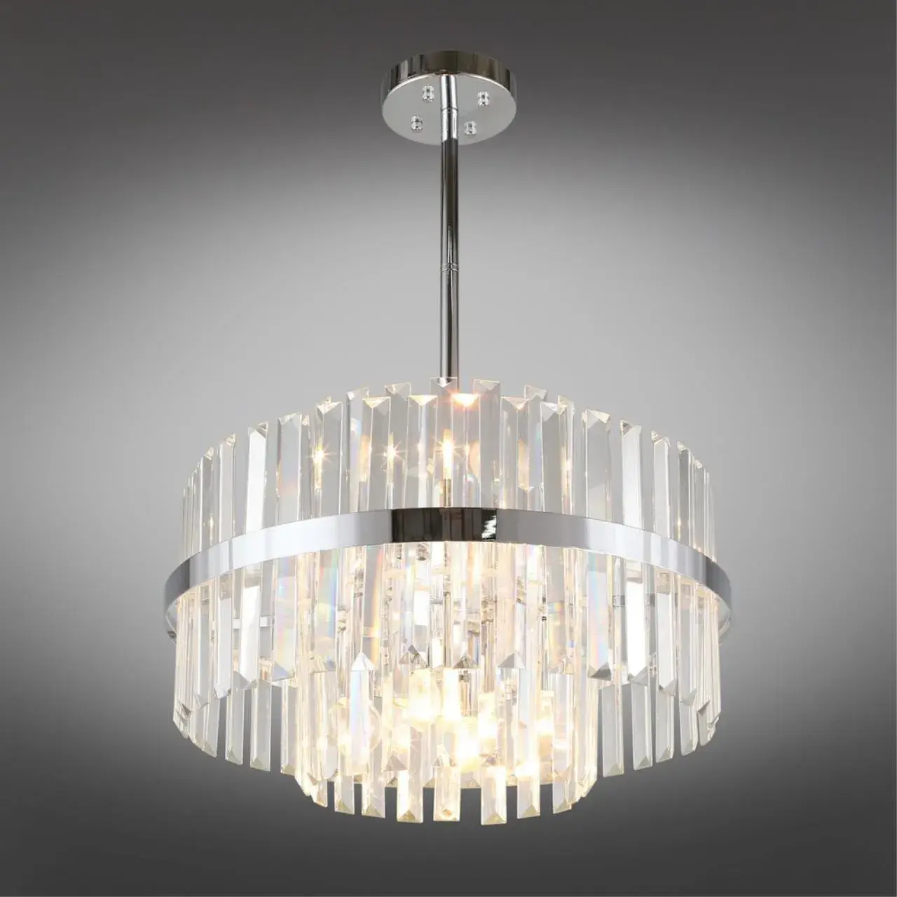 Люстра Omnilux OML-69007-06 SAVIANO — хром, ракурс 2