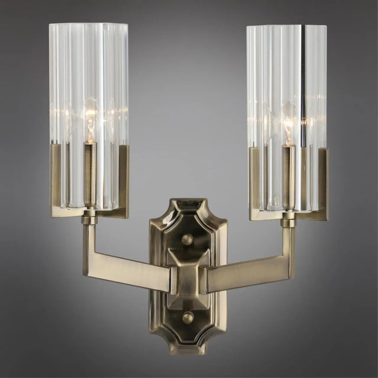 Бра Omnilux OML-69901-02 LEDRO — бронза, ракурс 2