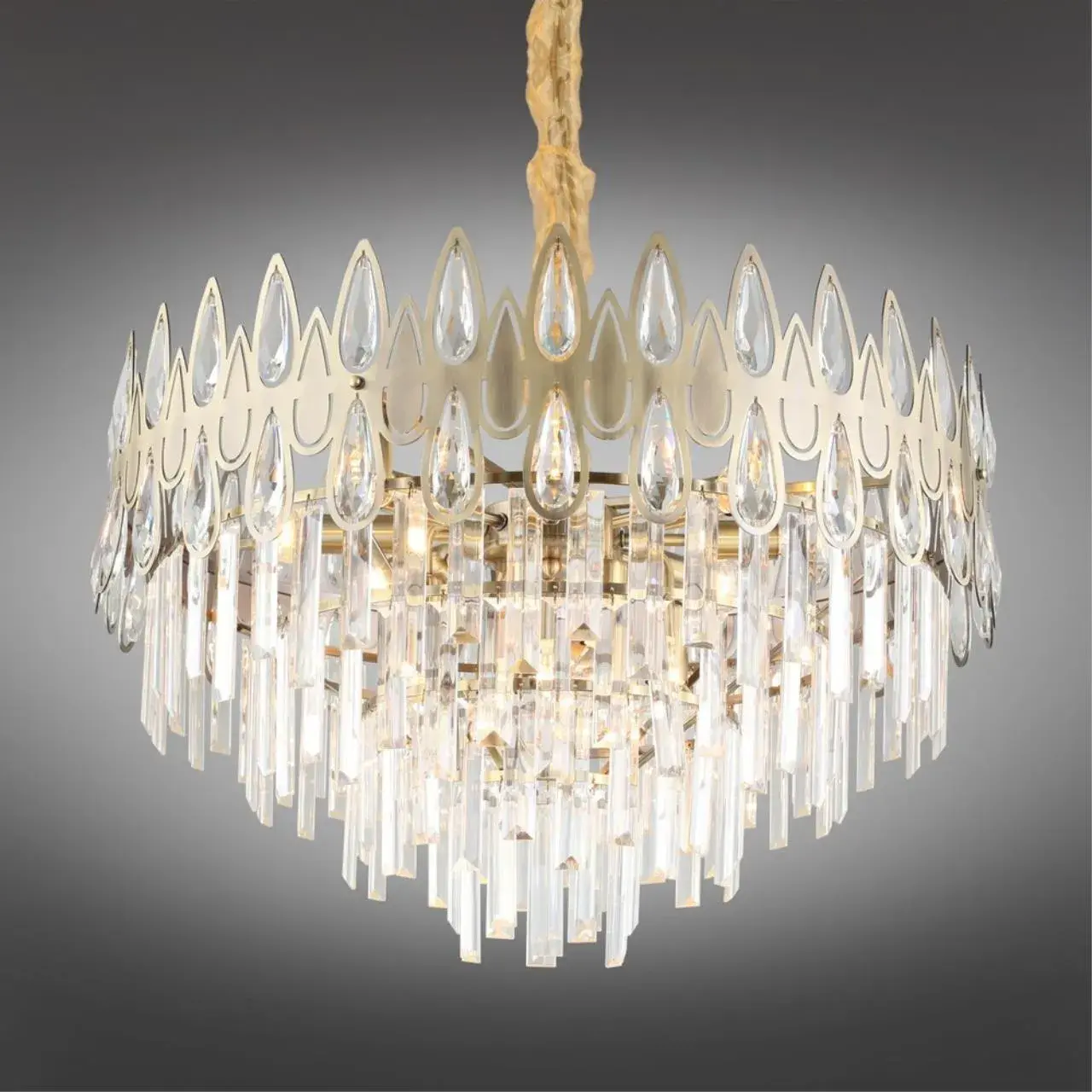 Люстра Omnilux OML-71713-12 RIPOSTO — бронза, ракурс 2