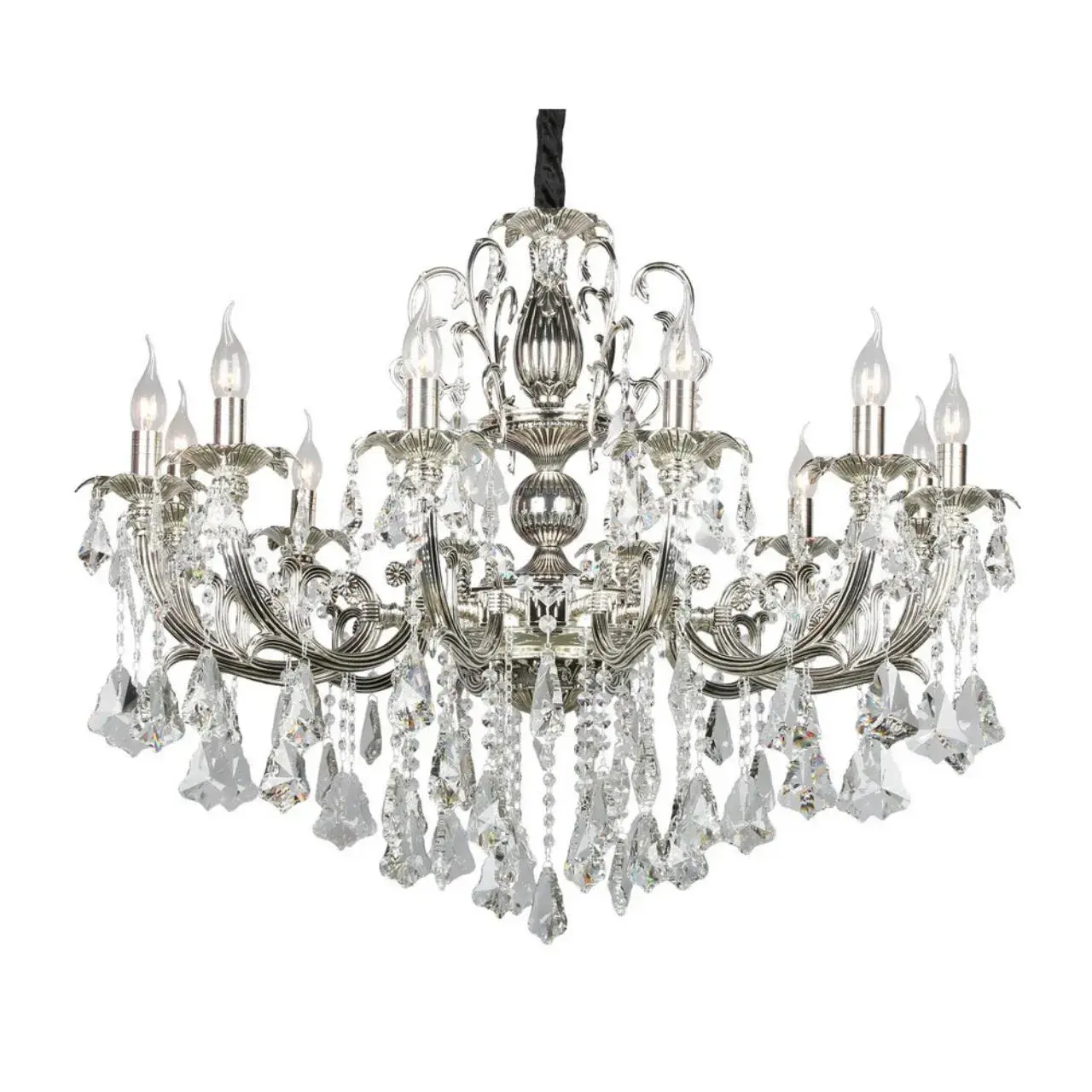Люстра Omnilux OML-77713-12 GROSSETO — серебряный