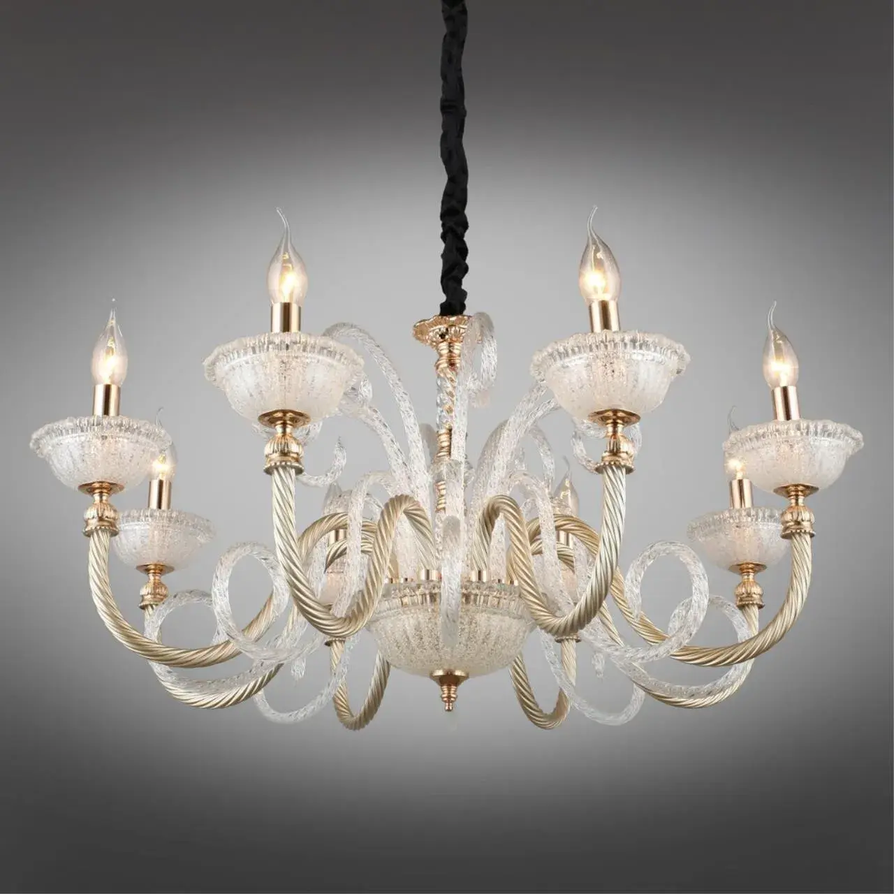 Люстра Omnilux OML-88303-08 AGEROLA — золотой, ракурс 2