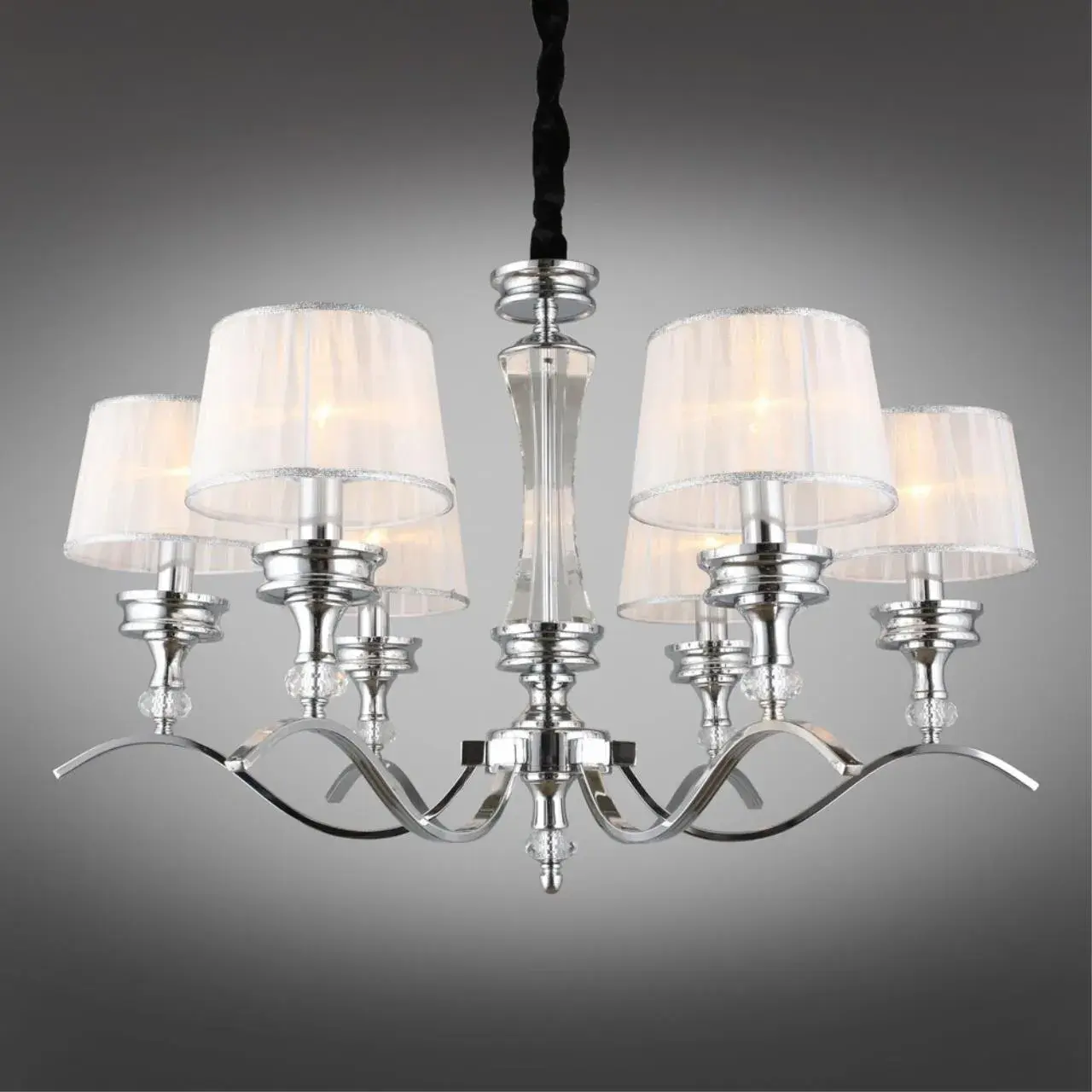 Люстра Omnilux OML-88403-06 AROSIO — хром, ракурс 2