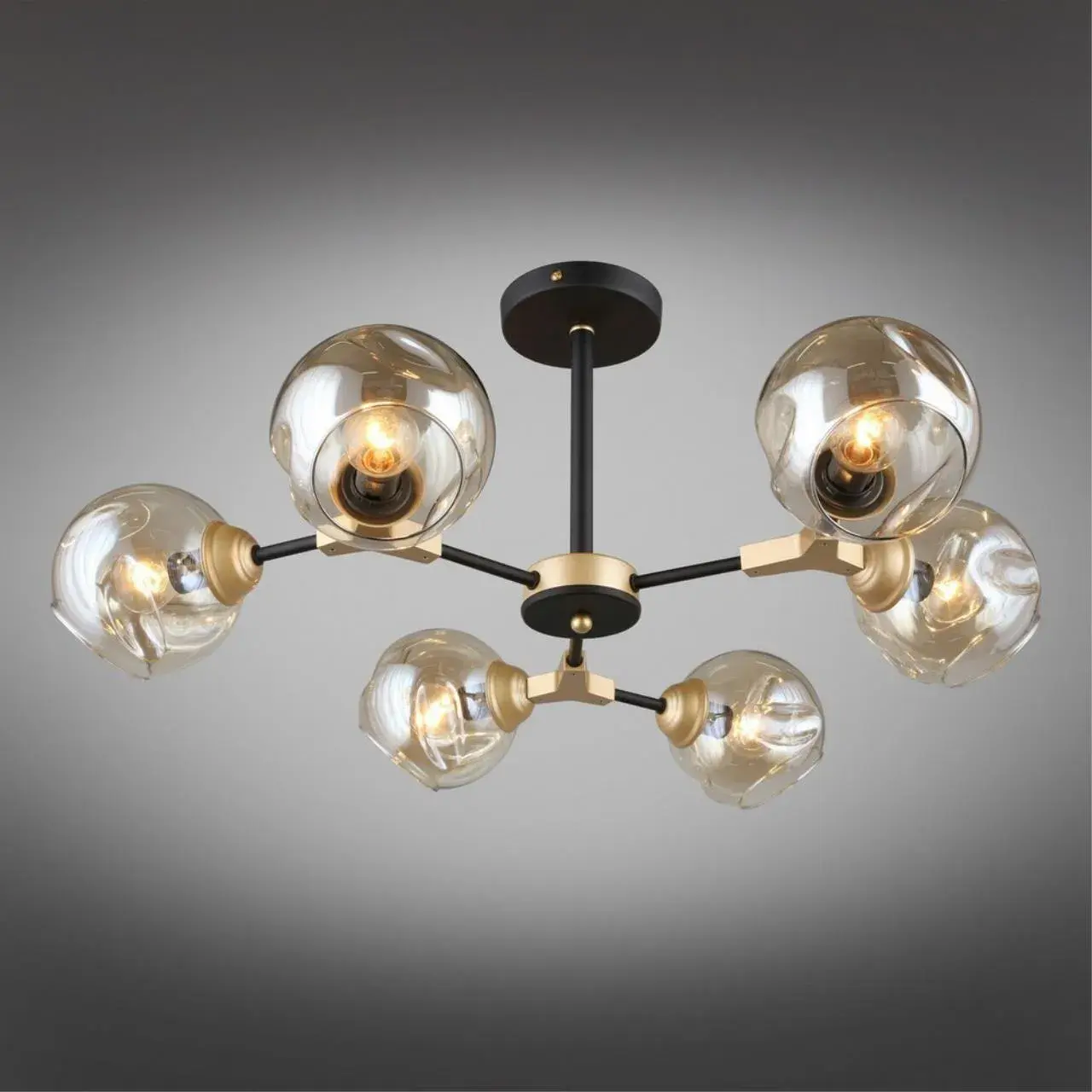 Люстра Omnilux OML-93607-06 SANDRIGO — черный, ракурс 2