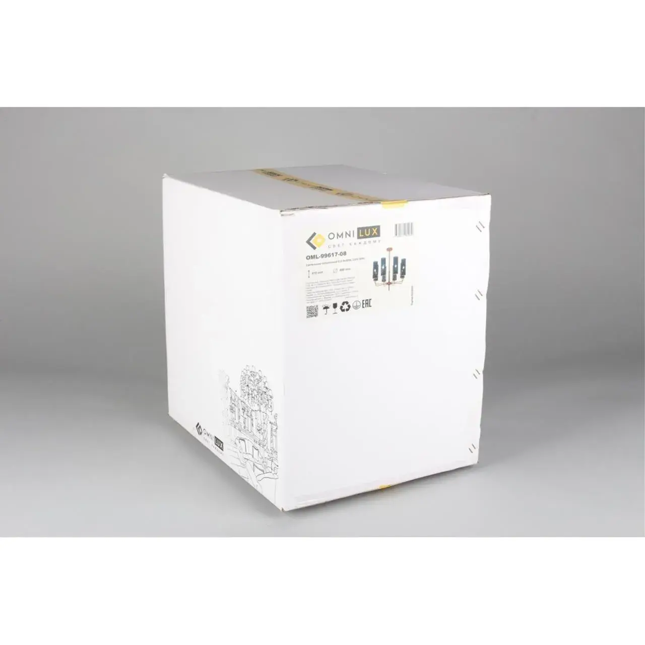 Люстра Omnilux OML-99617-08 PARRINI — бронза, ракурс 10