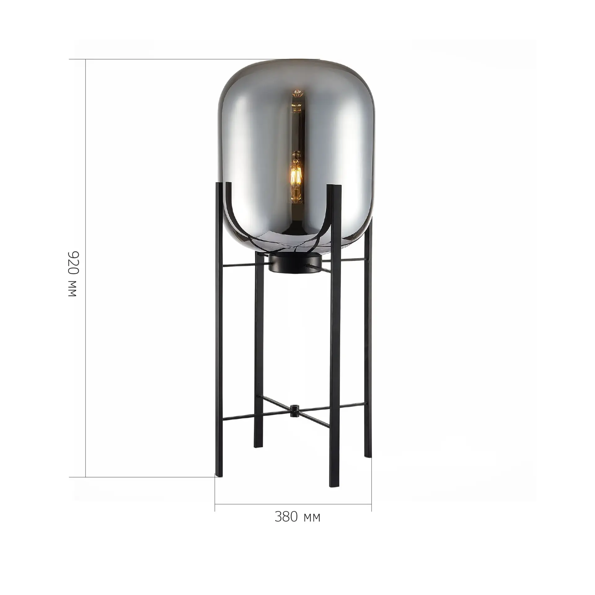 Торшер ST Luce SL1050.715.01 БУРАСКА — черный, ракурс 3
