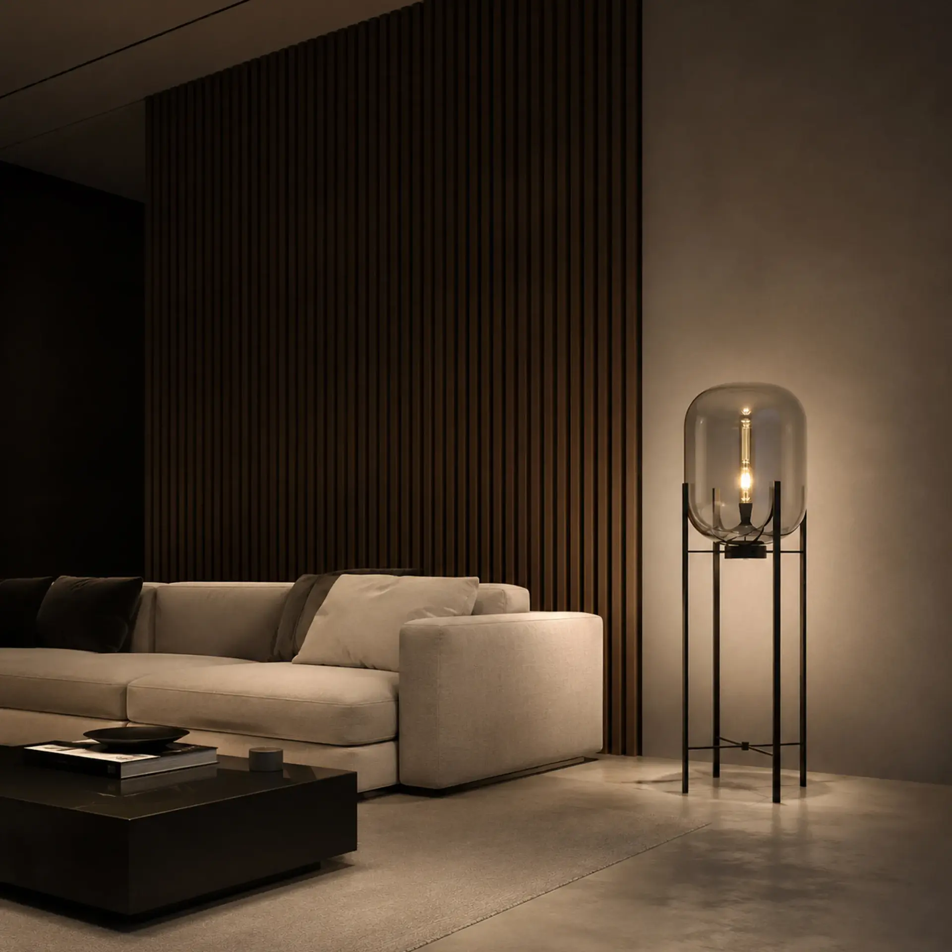 Торшер ST Luce SL1050.715.01 БУРАСКА — черный, ракурс 4