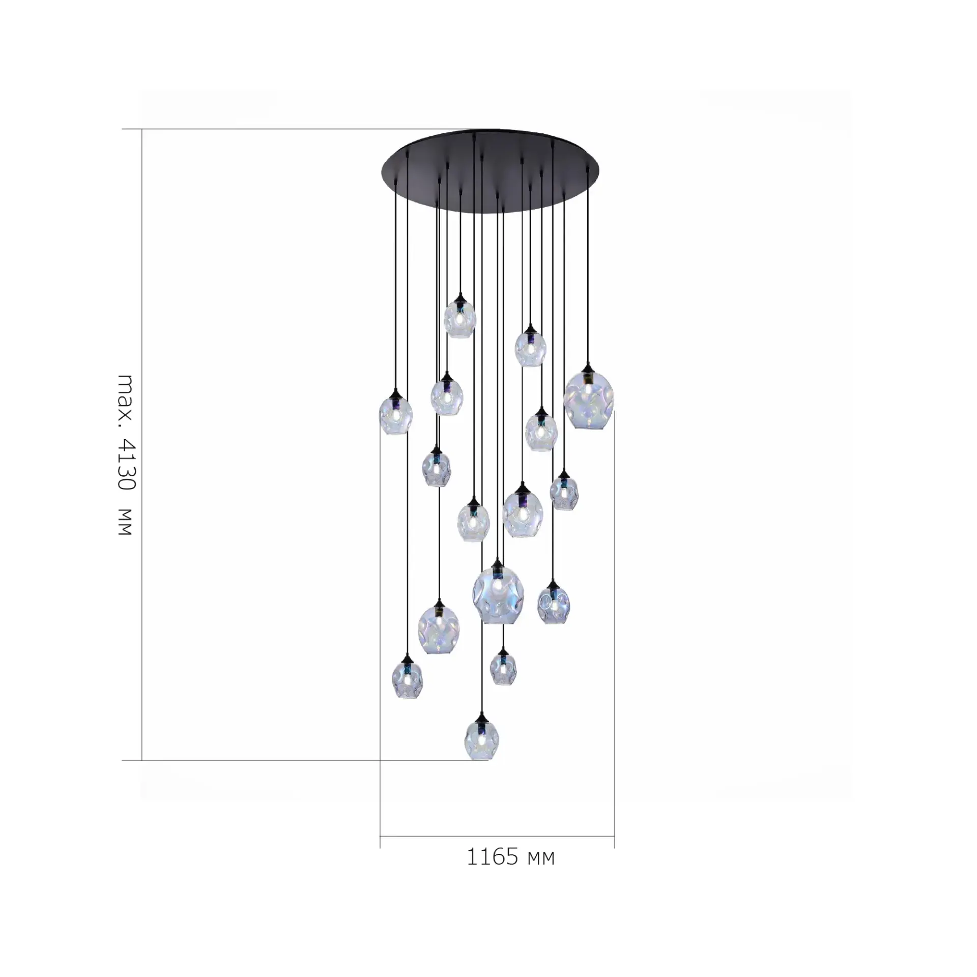 Светильник ST Luce SL1188.403.16 ДЕЗИ — черный, ракурс 4