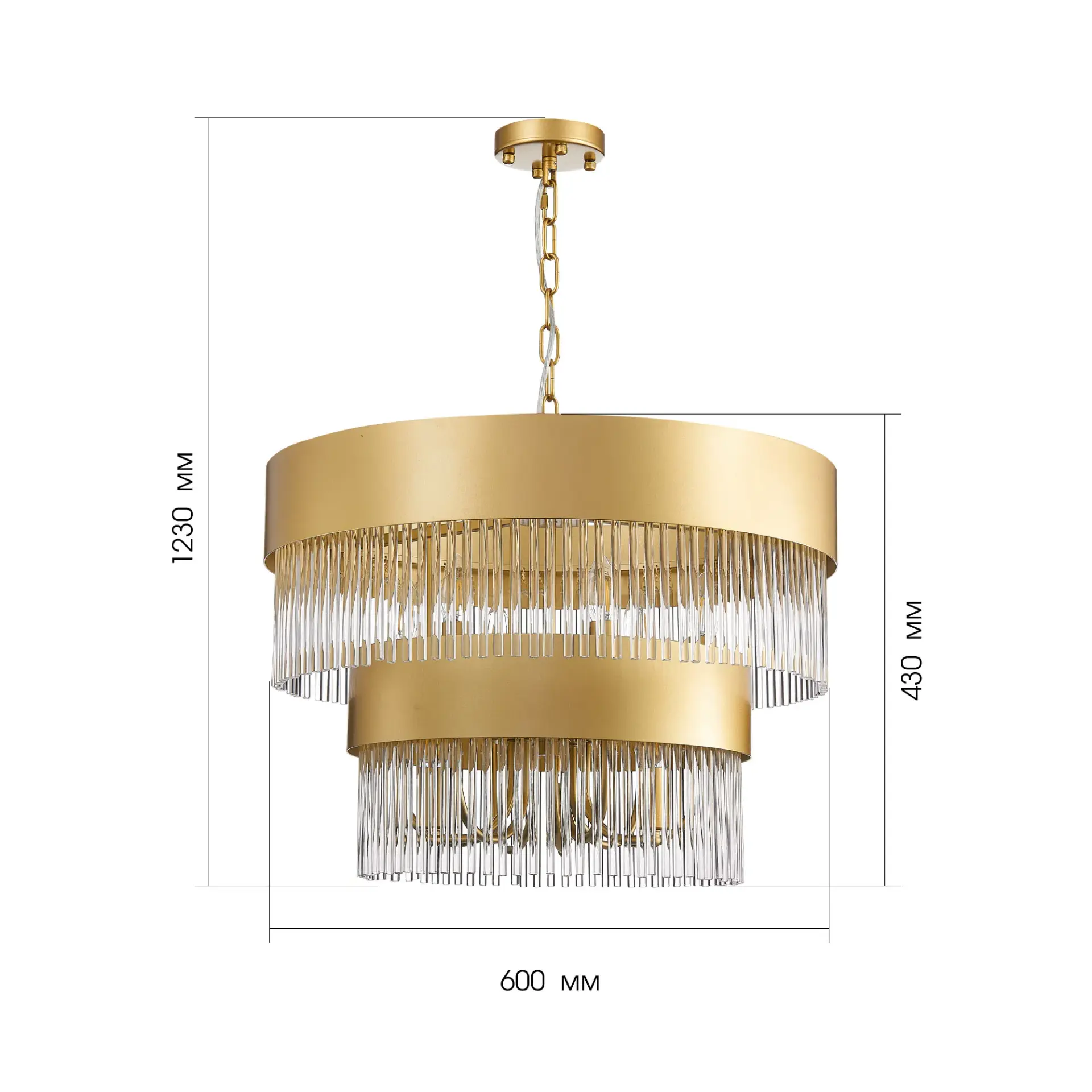 Люстра ST Luce SL1225.203.09 КОНТАТТО — золотой, ракурс 5