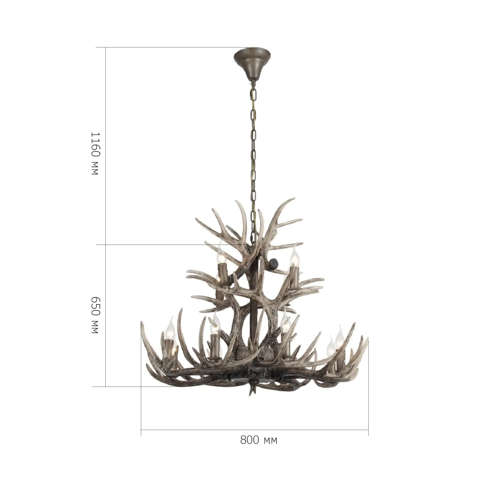 Люстра ST Luce SL154.703.12 КОРНА — серый