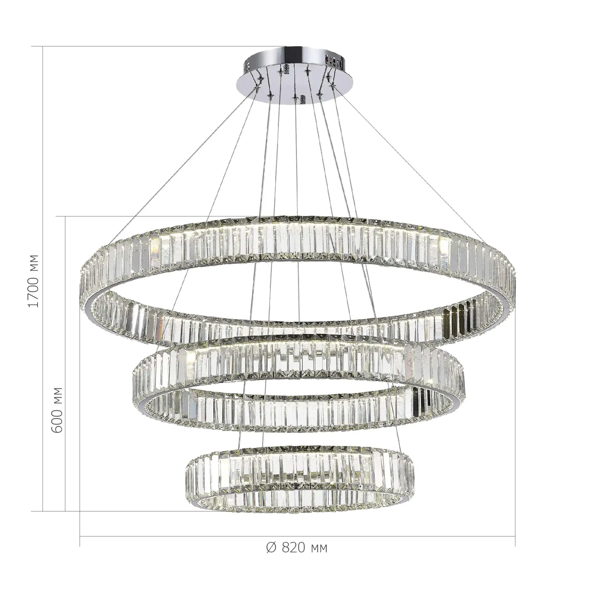 Светильник ST Luce SL1622.103.03 ТИВОЛИ — хром, ракурс 6