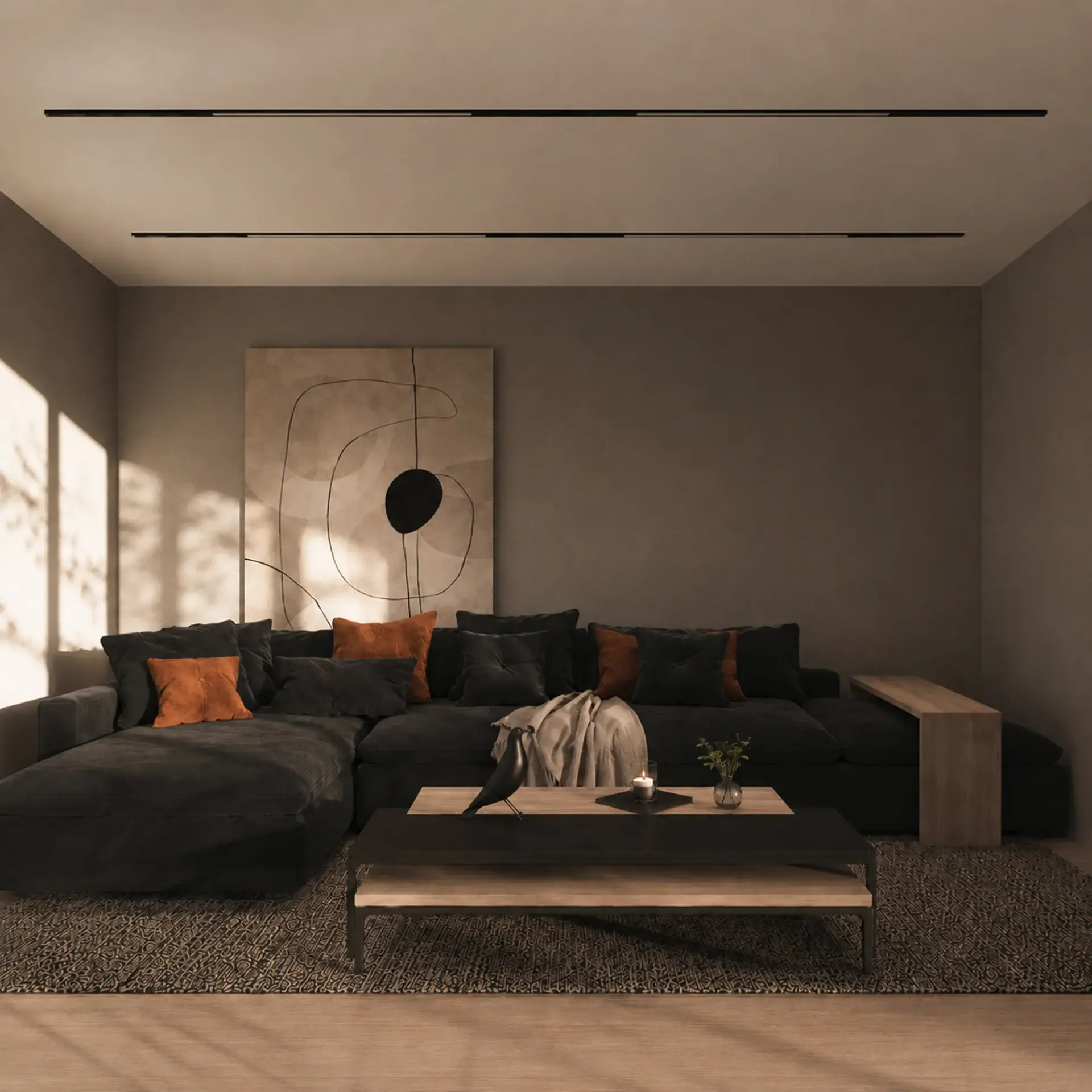 Трековый светильник ST Luce ST360.436.40 СКАЙЛАЙН 48V — черный