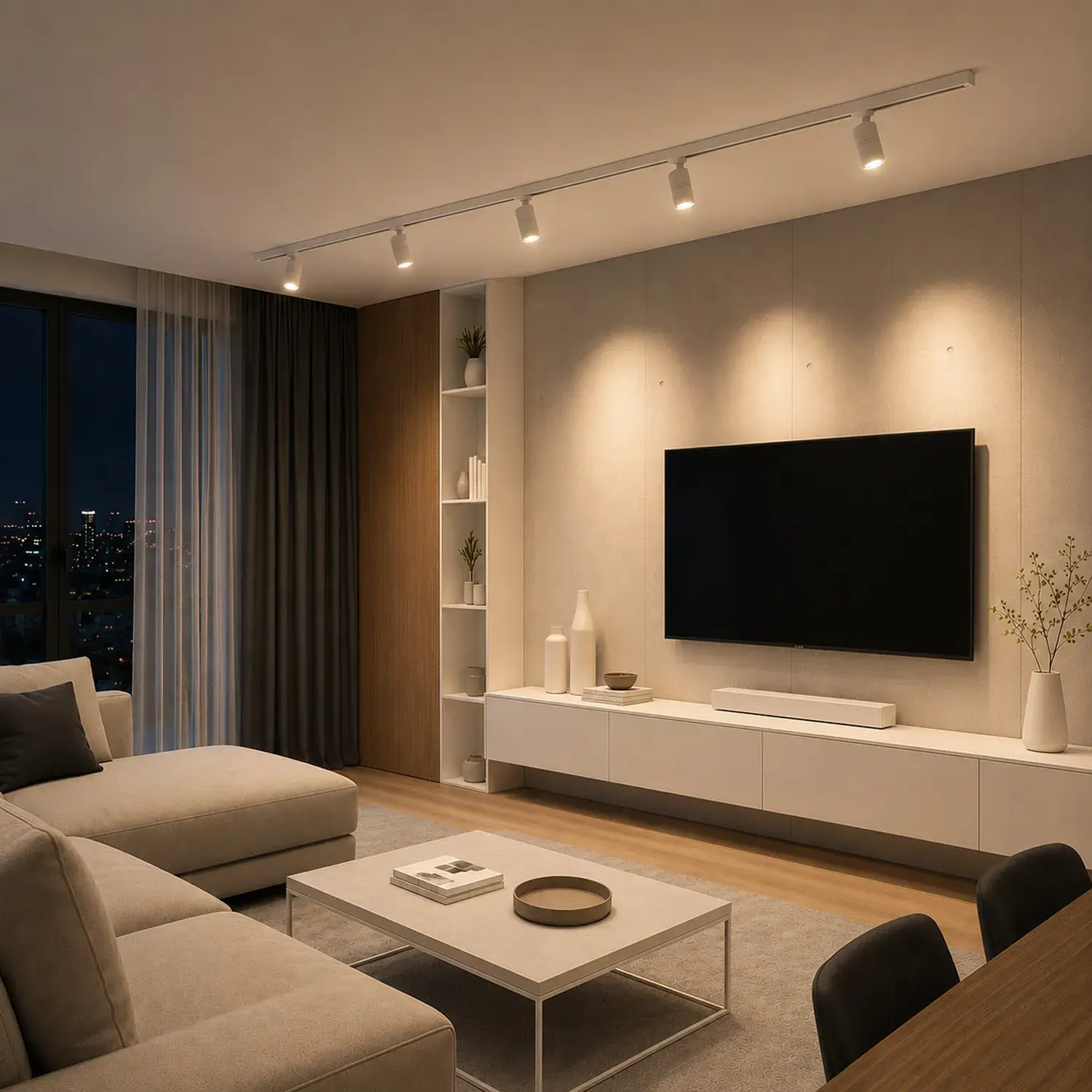 Трековый светильник ST Luce ST365.536.18 СКАЙЛАЙН 48V — белый, ракурс 5