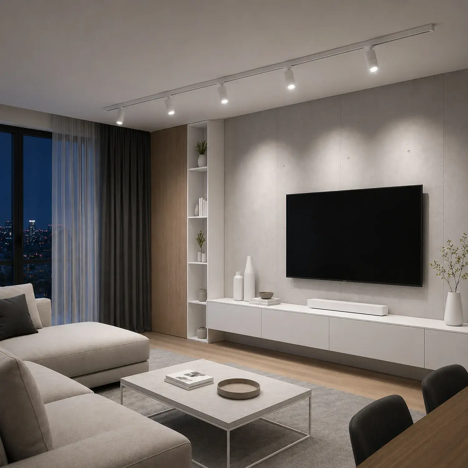 Трековый светильник ST Luce ST365.546.18 СКАЙЛАЙН 48V — белый, ракурс 5