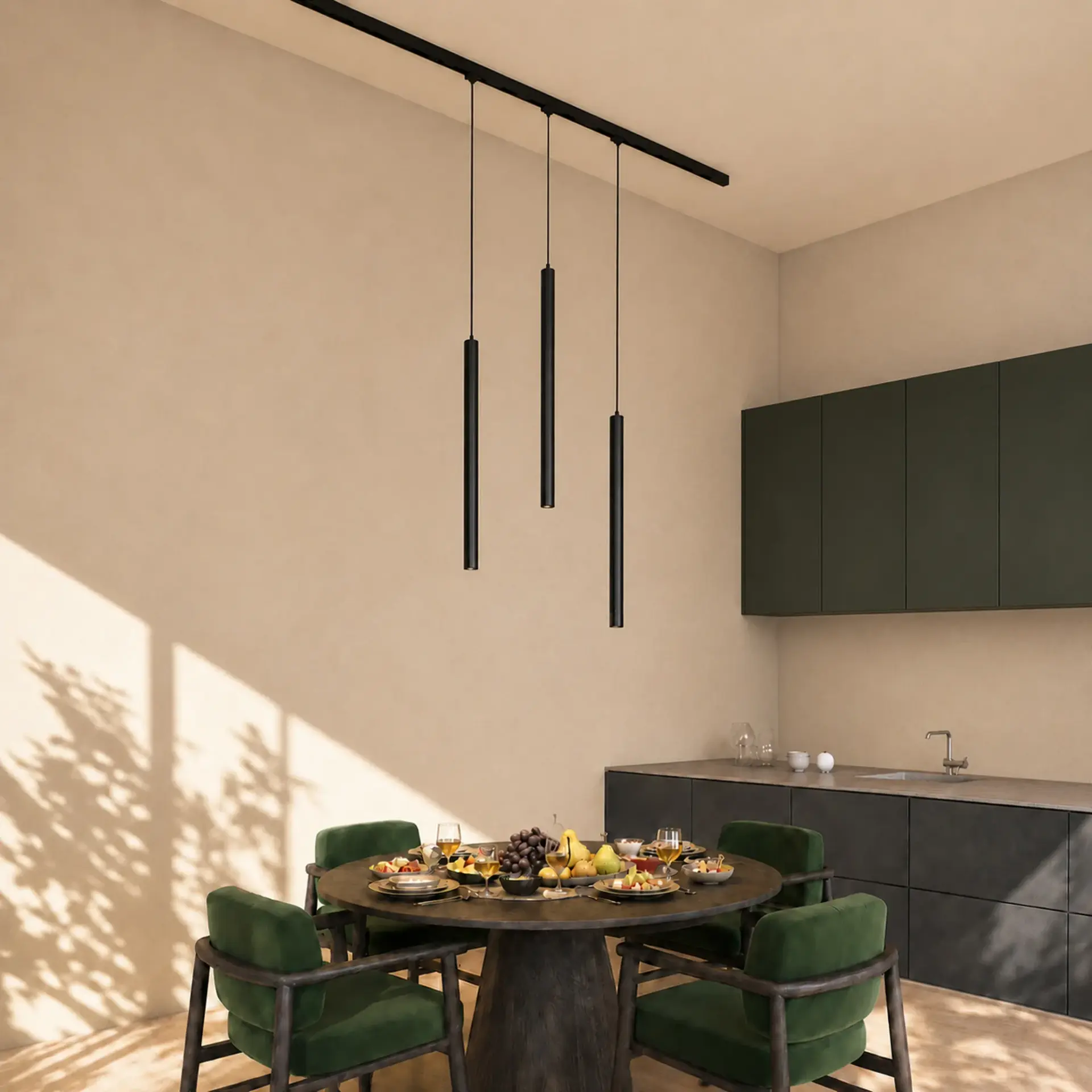 Трековый светильник ST Luce ST683.446.08 СКАЙЛАЙН 48V — черный, ракурс 5