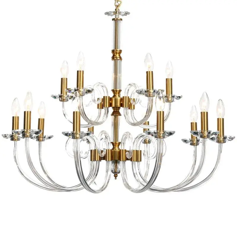 Люстра Stilfort 1050/03/15P GLASS | ГЛАСС — золотой